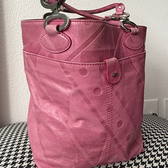 Authentic Emilio Pucci Pink Leather Tote Bag - Picture 6 of 7